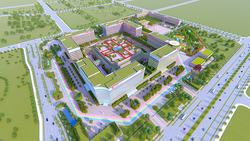 西安國(guó)際醫(yī)學(xué)中心醫(yī)院效果圖